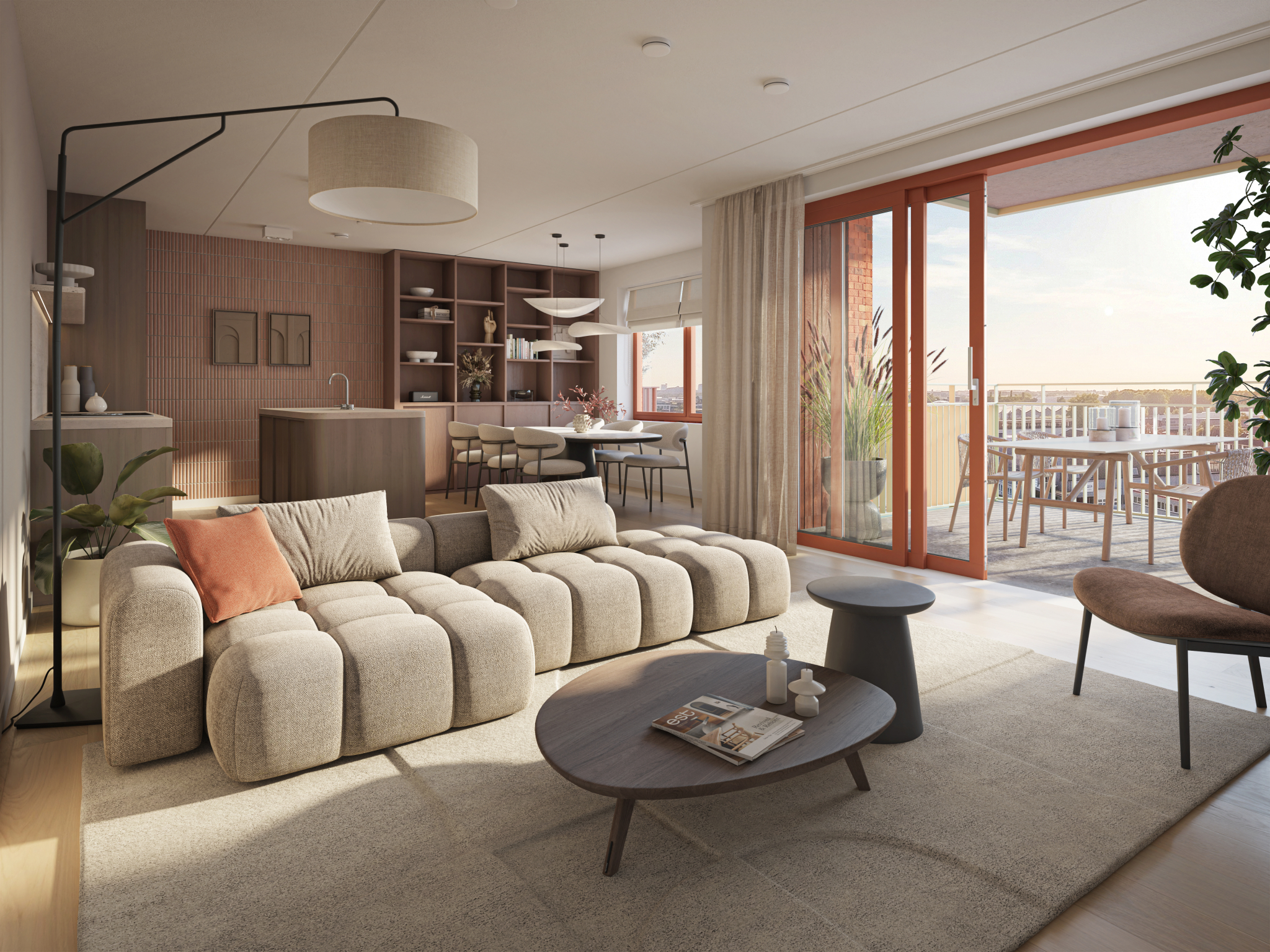 Aan de kade fase 2, interieur 3 kamer app bwnr 72 LR